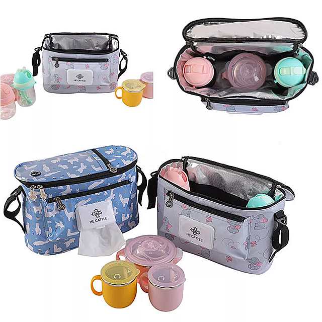 防水 ベビーカー バッグ 花柄 ママ ベビーカー オーガナイザー おむつ バッグ bolso 産科トロリー台車 おむつ バッグ