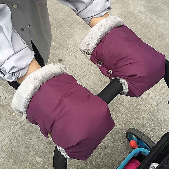 2個 冬暖かい ベビーカー 手袋 防水 手袋 乳母車 ベビーカー アクセサリー ミトン 冬暖かい 手袋 乳母車 ハンドマフ ミトンベビー