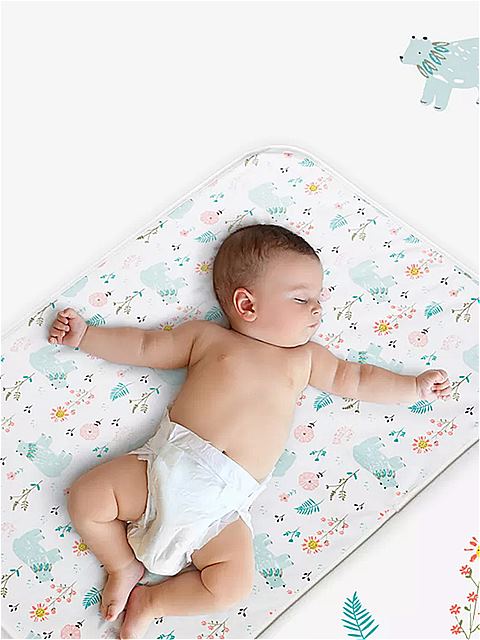 綿 おむつ交換マット 赤ちゃん ため プレイマット ポータブル 洗える ベビーカー カバー