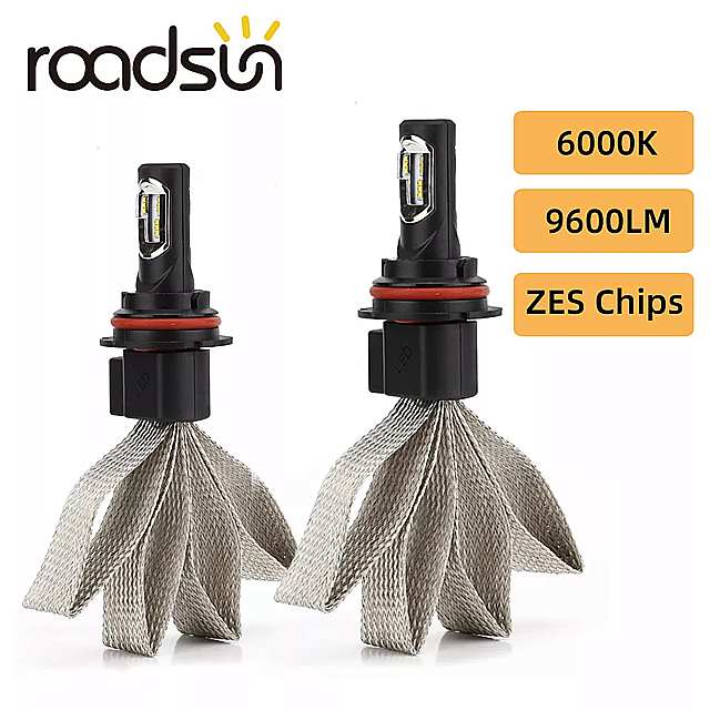 Roadusn 車 ヘッドライト 用 LED 電球 9004 h3 9007 h13 2 ユニット 6000k 自動 駆動 12v 24v0