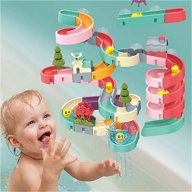 子供 用のアヒルの形をした お風呂 の おもちゃ バスタブの おもちゃ ウォーター ゲーム シャワー 用の壁の吸引付き 3
