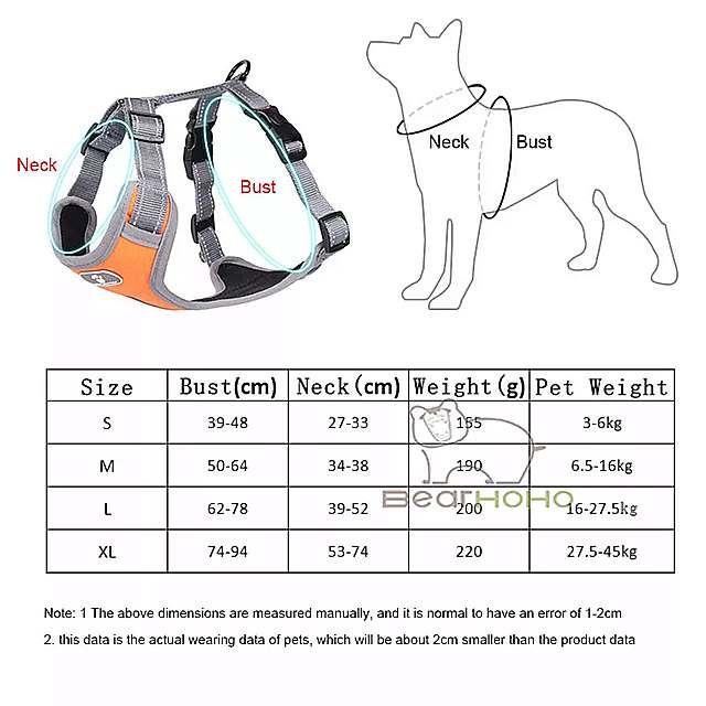 犬 の反射服 調節可能で 通気性 のあるハーネス付きの ペット 服 犬 の子 犬 の夏の ベスト 大きな 犬 のコート 犬 の アクセサリー 3