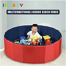 Imbabyビーチの ベビー サークル 子供 屋内運動場のボールピット折りたたみボールプールフェンスの 子供 たちが直径120センチメートル/47IN 赤ちゃん speelbox