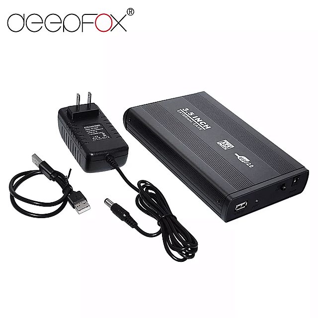 DeepFox 3.5 インチ usb 2.0/ usb 3.0 SATA 外部 HDD ディスク ハード ドライブ の エンクロージャ の ケース カバー 外部 収納 ボックス ハード ドライブ