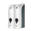 石鹸 と シャンプー ディスペンサー 用の 粘着性 液体 ディスペンサー 300ml x 2 壁掛け ハンド ソープ バスルーム 用
