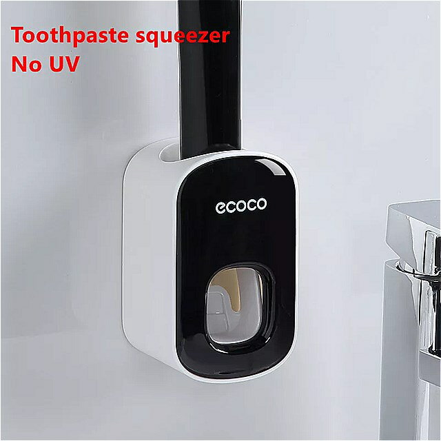 インテリジェント 歯 ブラシ ホルダー 消毒 usb 充電 自動 歯磨き粉 ディスペンサー バスルーム アクセサリー