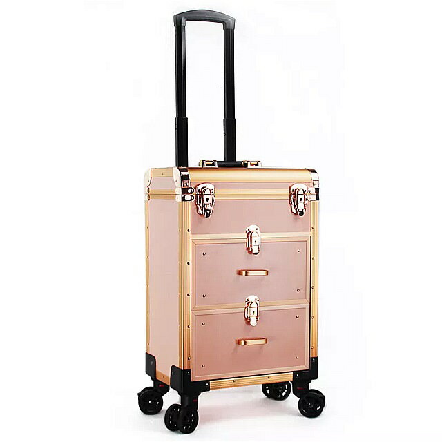 ファッション アルミ フレーム ドレッシング テーブルバニティミラー ケース ツールライト スーツケース 荷物 容量 収納 回転可能 な スーツケース 旅行 ケース