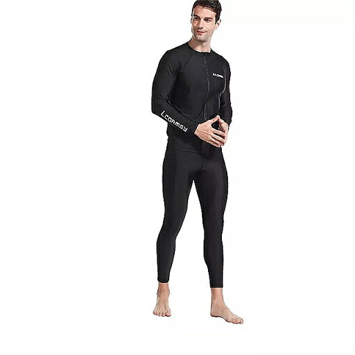 Lcdrmsyファッション ラッシュガード uv プロテクション 水着 男性 サーフィン ラッシュガード ショーツ ジッパー シャツ 3 セット コンプレッション Lcdrmsyファッション ラッシュガード uv プロテクション 水着 男性 サーフィン ラッシュガード ショーツ ジッパー シャツ 3 セット コンプレッション