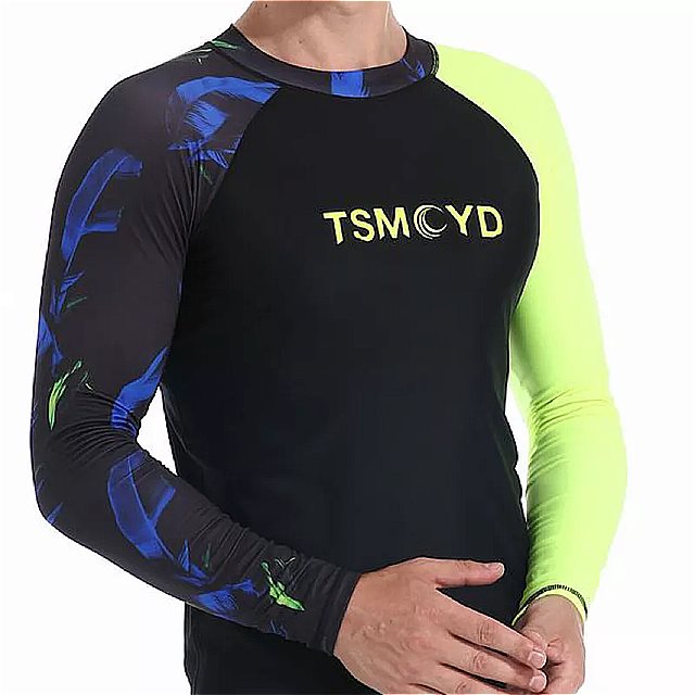 Tsmcyd メンズ uv 50 プロテクト 水着 長袖 水着 メンズ ラッシュガード サーフィン ラッシュガード サーフ シャツ スイミング セイル