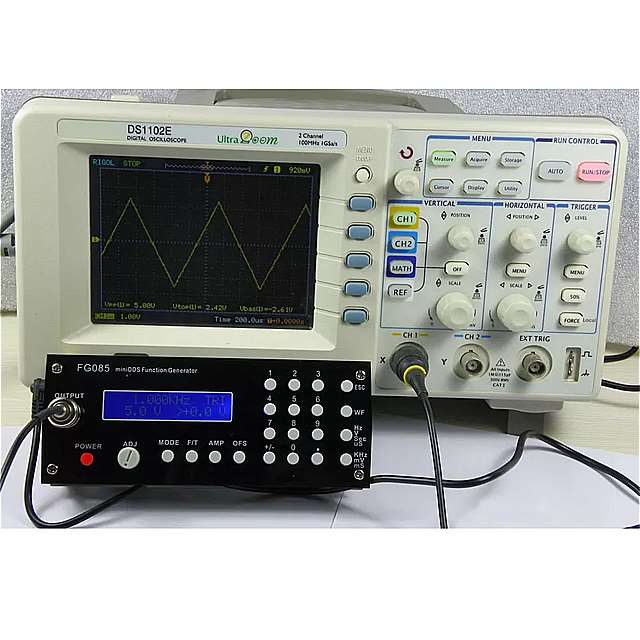 ミニ オシロスコープdds機能信号発生器diy キット デジタル 合成周波数発生器パネル正弦方形のこぎり波