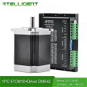 Rtelligent- ステッピングモーター dm542 nema 23 24-48v 1.3n.m 76cm シャフト 6.35mm 57cm18 cnc マシン 用