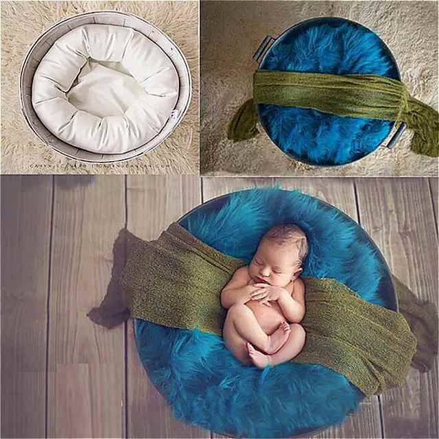写真 撮影 枕 セット 新生児 写真 アクセサリー 無地 1個
