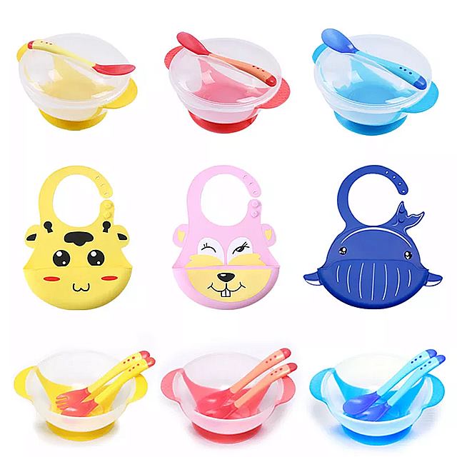 ベビー トレーニング ボウル スプーン 吸盤 付き学習 ボウル 子供 用 食器