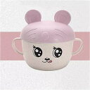 2ピース/セット ベビー 摂食 食器 小麦漫画 子供 食器 子供 食べる 食器 セット耐ホット プレート 訓練 ボウル + スプーン