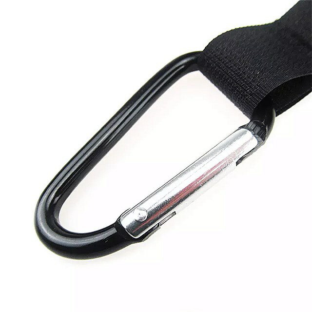 PBnJ baby Stroller Hooks for Hanging Diaper Bags - Mommy Stroller Clip and Stroller Accessories Organizer Hook - Large Carabiner Clips for Mom Purse Shopping Grocery Bag and Accessory - (1 Pack)