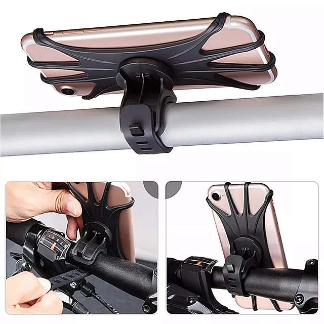 ベビーカー アクセサリー 携帯電話 ホルダー ラック ユニバーサル 360 回転可能な ベビー ベビー ストロー ラーカート電話 ホルダー iPhone の gps デバイス