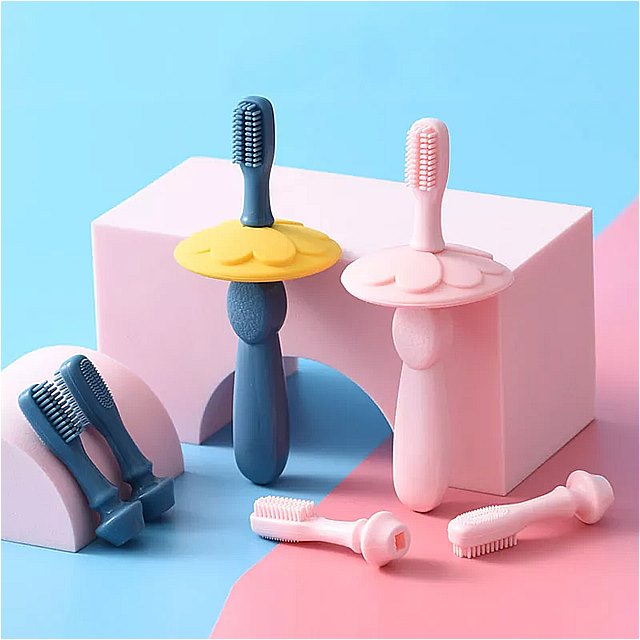 子供 用ソフト シリコン トレーニング 歯ブラシ 歯科用 オーラルケア ベビー 用品