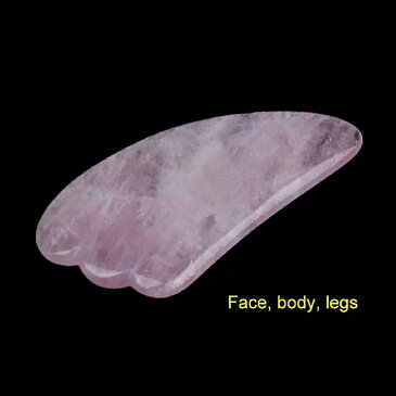 グアシャ-翡翠石 フェイシャル マッサージ ローラー ダブル ヘッド 天然石 フェイス リフト 肌の リラクゼーション 首の痩身