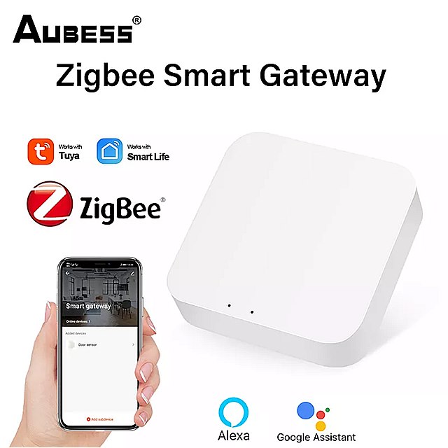 tuya -接続された温度と湿度 センサー zigbee ゲートウェイ コネクテッドホーム用 alexa Google Home SmartLifeで動作