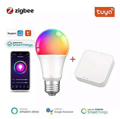 Smart Life Yours zigbee 3.0 9W LED 電球 色変更 ライト e27 110V 220V スマートライフ alexa Google Home で動作