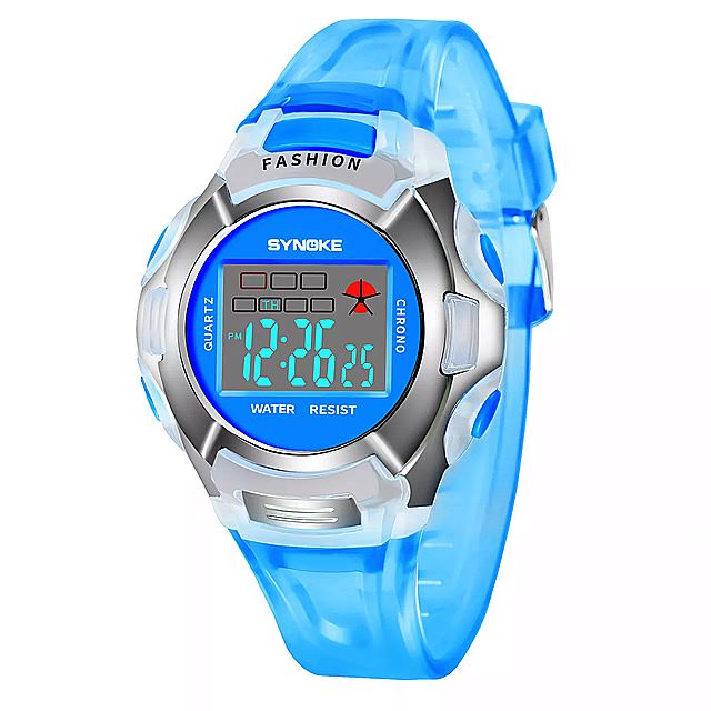 Synoke ピンク 子供の腕時計 防水 スポーツ腕時計 子供 瞳 腕時計デジタル ファッション かわいいガールズ ボーイズ 時計 レロジオ