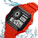 男性用 多機能 防水 時計 アウトドアスポーツ用 デジタル腕時計 アラーム 2022