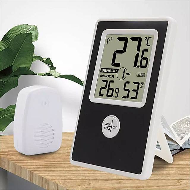 屋内 屋外 用 デジタル体温計 8チャンネルデジタル体温計 