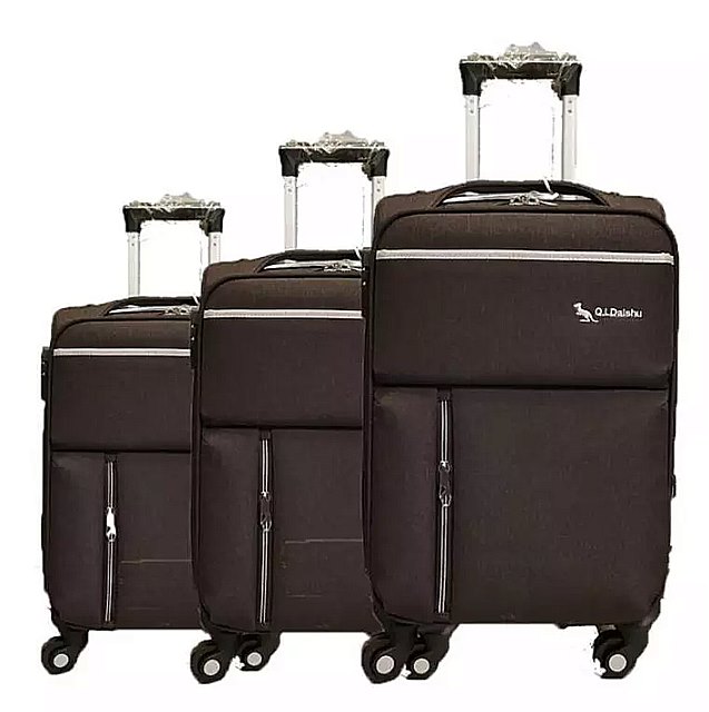 Carrylove 20 "24" 28 "インチソフト 防水 トロリー スーツケース セット ローリング 荷物 袋3個