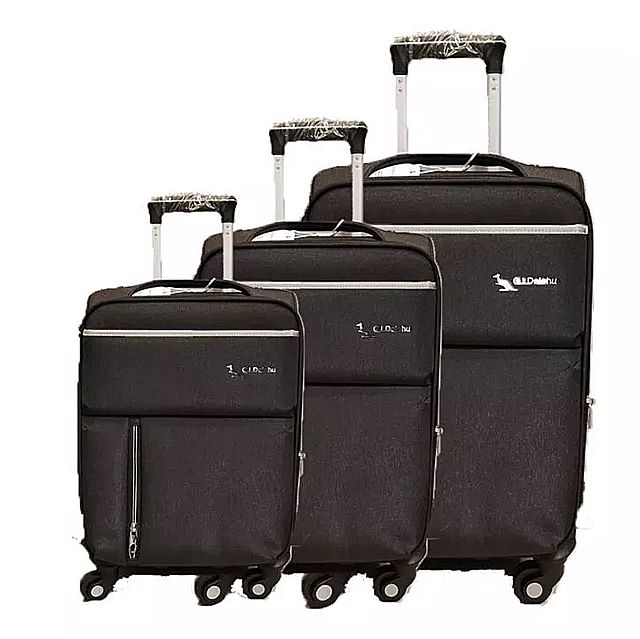 Carrylove 20 "24" 28 "インチソフト 防水 トロリー スーツケース セット ローリング 荷物 袋3個