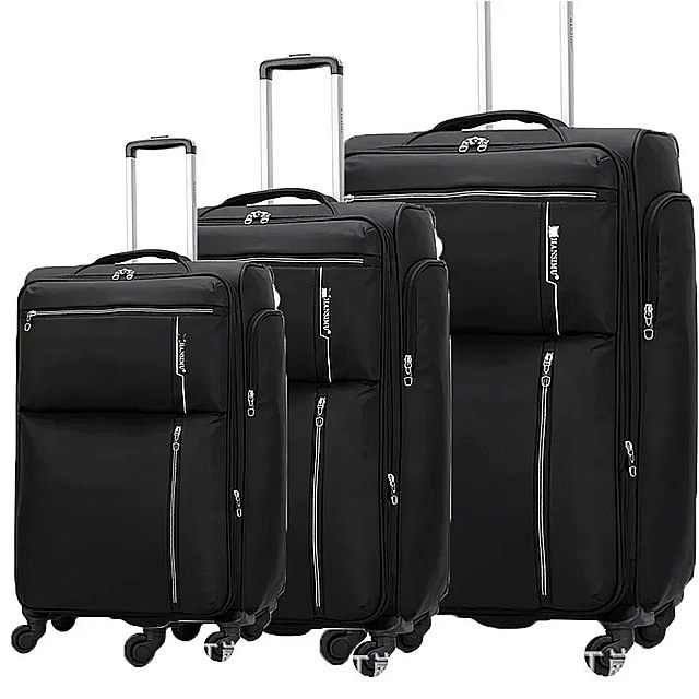 Carrylove 20 "24" 28 "インチソフト 防水 トロリー スーツケース セット ローリング 荷物袋 3個