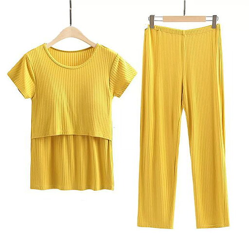 女性 マタニティ ウェア 2点 セット 春 夏 ファッション 半袖 Tシャツ ワイドレッグ パンツ 女性 マタニティ ウェア 2点 セット 春 夏 ファッション 半袖 Tシャツ ワイドレッグ パンツ