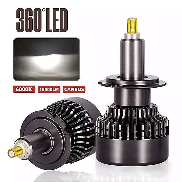 2 ^[{ led H7 canbus 360   wbhCg H1 H8 H11 H16 9005 9006 9012 led v 12v 6000 18k 18000LM 360x ~j_CI[h