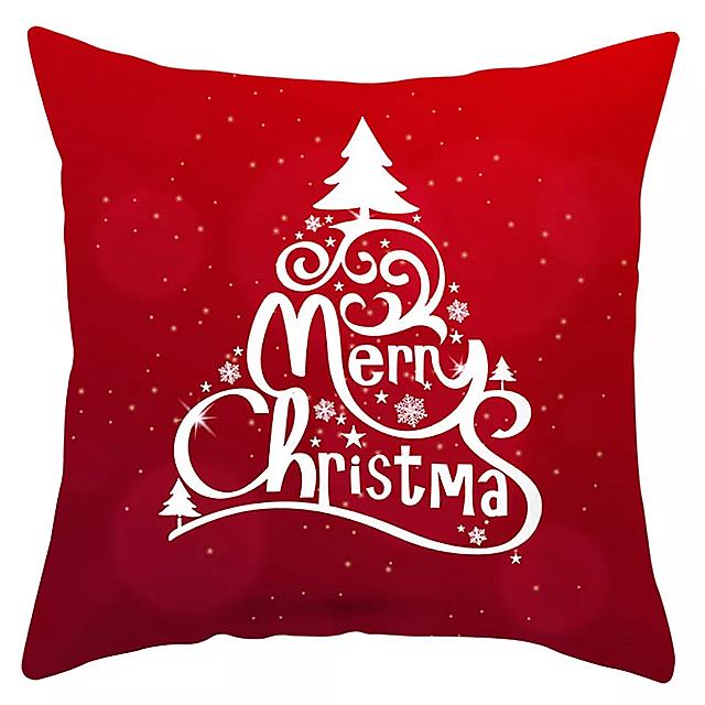 メリー クリスマス 枕 カバー 45x45cm2020 クリスマス デコレーション 家の 装飾 幸せな 新年 2021