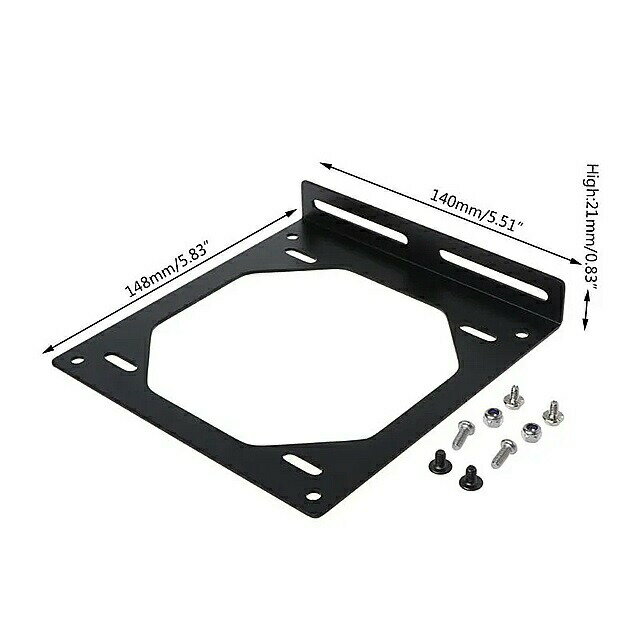 ファン ブラケット 240 ラジエーター 取付 ブラケット 用12/14センチメートル ファン ホルダー 外部 コンピュータケース ヒートシンク ガジェット x6HA