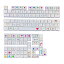 メカニカル キーボード キャップ Pbt 126個 xda プロ ファイル カスタム 染料 GK61 64 68 96 126 レイアウト 用 Cherry MX スイッチ 用