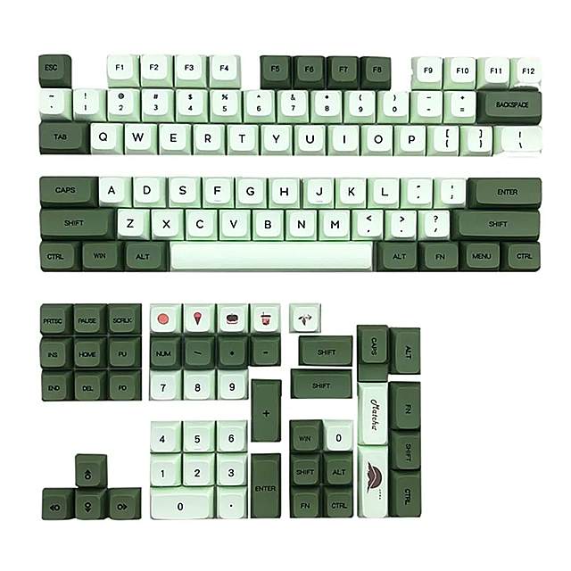 メカニカル キーボード キャップ Pbt 126個 xda プロ ファイル カスタム 染料 GK61 64 68 96 126 レイアウト 用 Cherry MX スイッチ 用