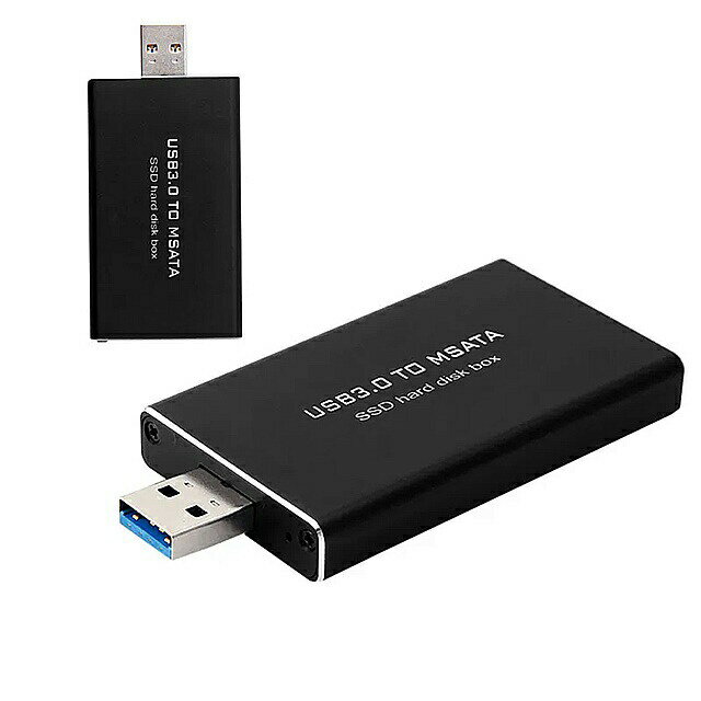 usb 3.0 msata ssd ハード ディスク ボックス 変換 アダプタ エンクロージャ 外部 ケース1pc X6HA
