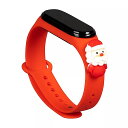 クリスマス リスト バンド 防水 mi Band 3 5 4 6 互換性 洗える 交換 用 ストラップ x6ha