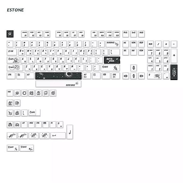 昇華プロセス キーボード キャップ x6ha 133個 外部 スペース 用 キーボード