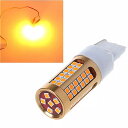 1個7440 t20 3030 78smd canbusエラーなし LED 車 の 方向指示器 テール ライト 電球 琥珀色の黄色