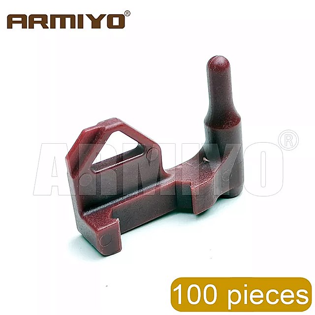 Armiyo 100ピース/パック9ミリメートル22lr。223。308室安全旗内蔵フラットスライディング20ミリメートルレール 狩猟 アクセサリー