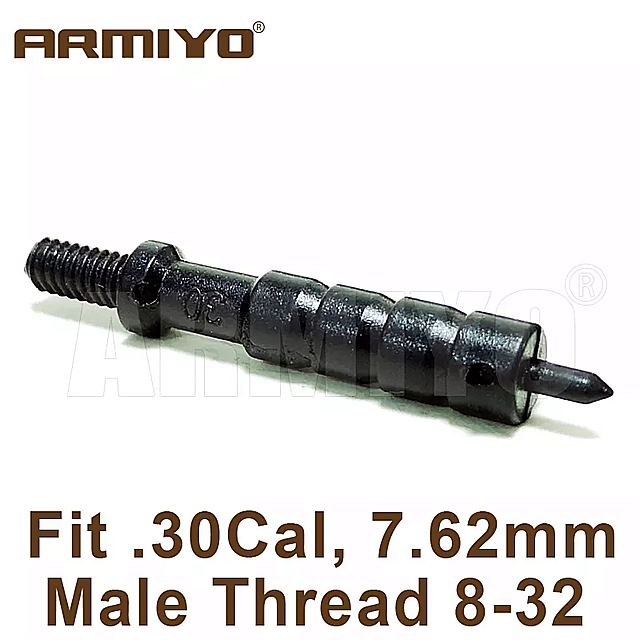 Armiyo.17cal.22cal.243cal.30cal.375cal。40cal。45calガン クリーニング プラスチック製スパイア カーボン スレッド5-40/8-32