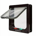 スマート ペット ドア4方向 ロック セキュリティ ロック abs プラスチック 犬 猫 フラップ ドア 制御可能 スイッチ 屋外 小型 ペット 用品
