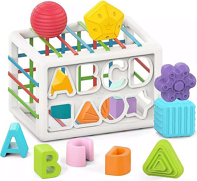 モンテッソーリ - 男の子 と 女の子 のための おもちゃ 1?2歳の 赤ちゃん のための カラフルな立方体感覚ブロック 教育ゲーム
