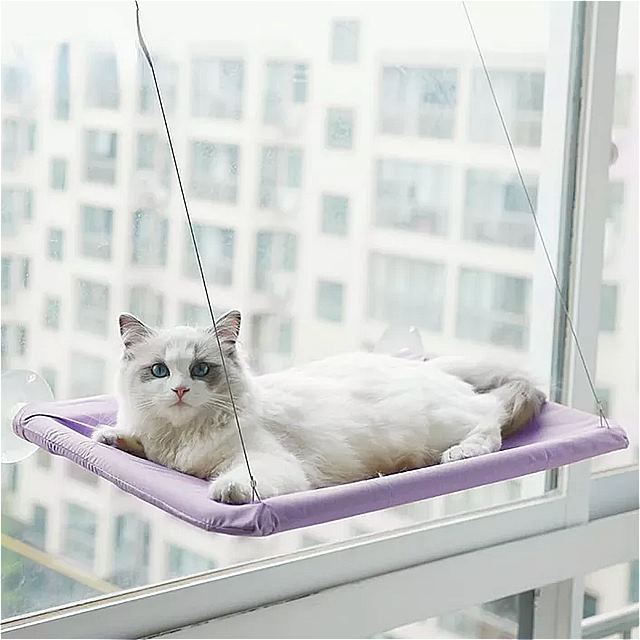 ベッド 用の 取り外し 可能な ファブリック ハンモック ベッド の快適な ベッド 柔らかい 猫 の アクセサリー 耐荷重 20kg 0