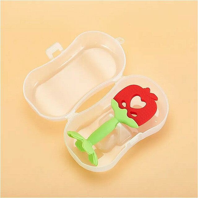 赤ちゃん 用 シリコン 歯がため リング 食品 噛む 噛む 歯 トレーニング 楽しい ボックス 付き
