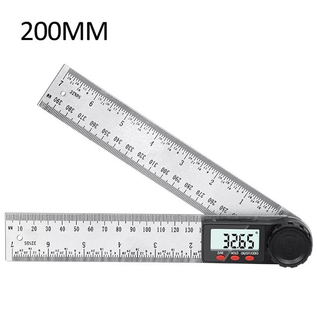 ステンレス 鋼 デジタル 分度器 200ミリメートル 300ミリメートル デジタル 角度 ファインダー 分度器 定規 傾斜計 ゴニオメータ 角度 ゲージ
