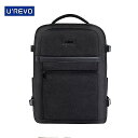 Urevo business travel-17インチ ラップトップ バックパック 大容量拡張 バックパック 防水 ショルダーバッグ(4)