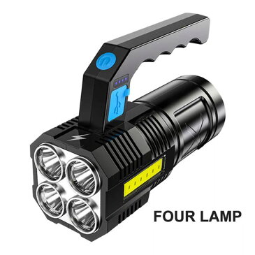 LED 懐中電灯キャンプ ポータブル ハンドヘルドランタンパワフルなサーチ ライト USB 充電 式内蔵 バッテリー 調光可能 ライト 屋外