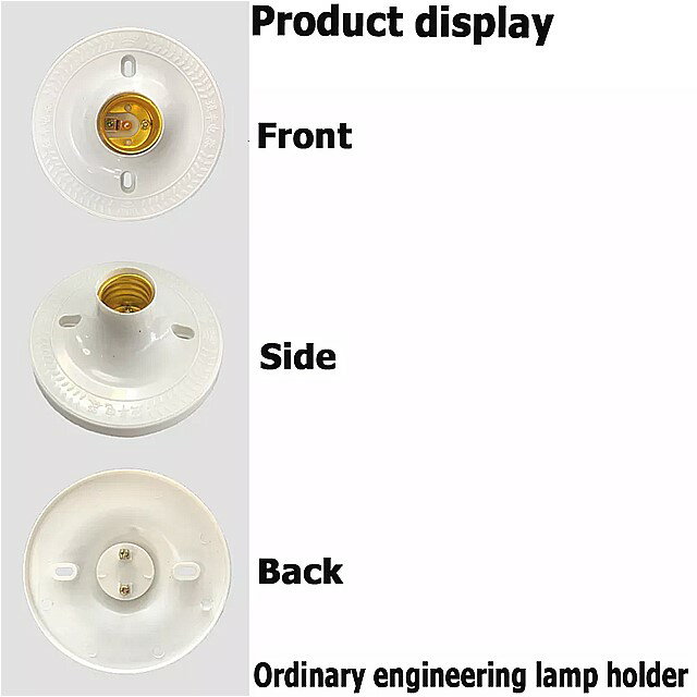 E27 エンジニアリング プラスチック フラット ランプ ホルダー 特殊 ネジ ソケット 家受け入れ86下 ボックス ため 25ワット 白熱電球